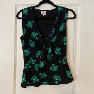 Peplum tank blouse